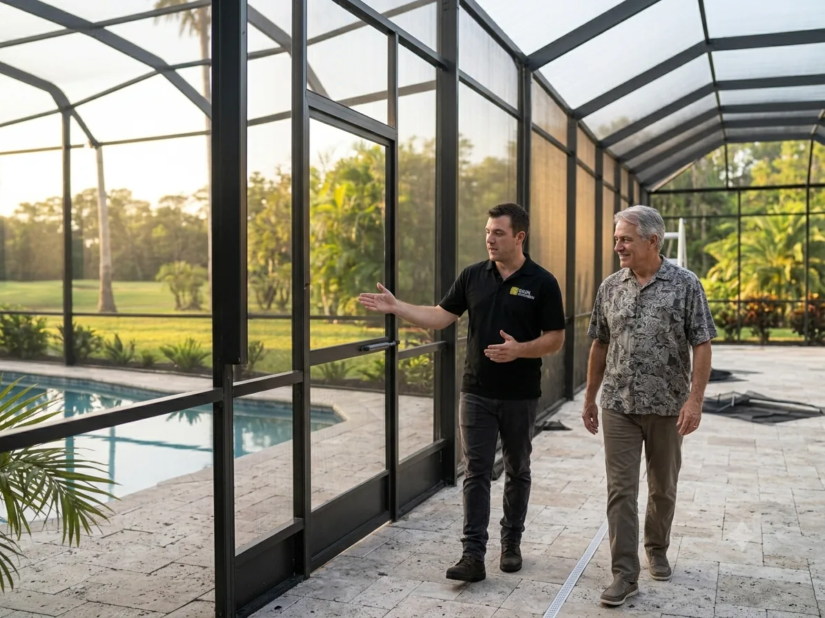 How Long Does a Pool Cage Rescreen Actually Take?